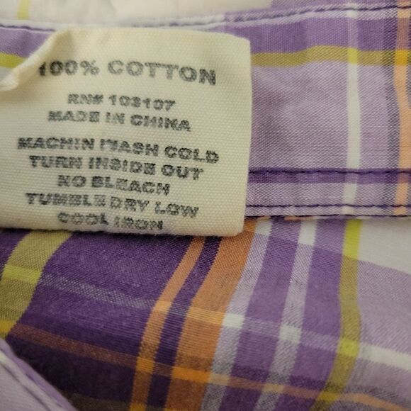 Ram Blue Short Sleeve Button Front Shirt Pre-owned - Picture 6 of 7